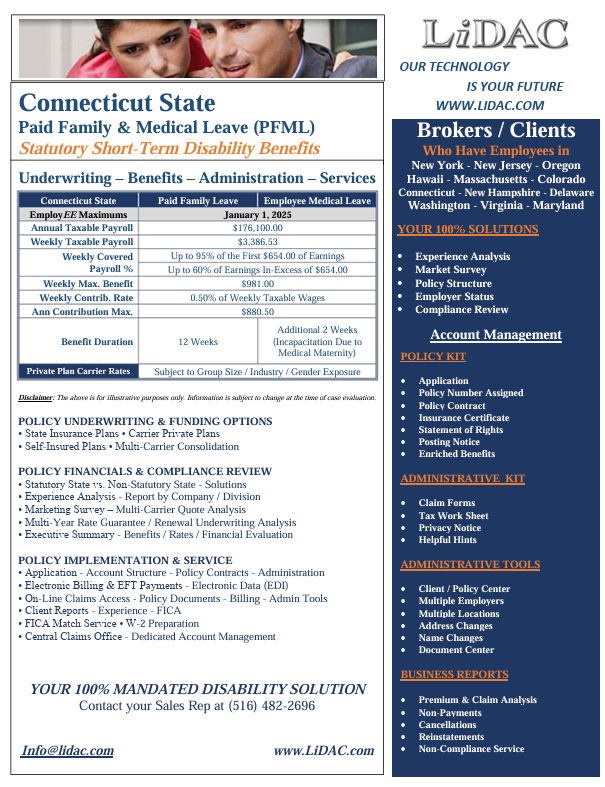CT PFML Bulletin for 2025!