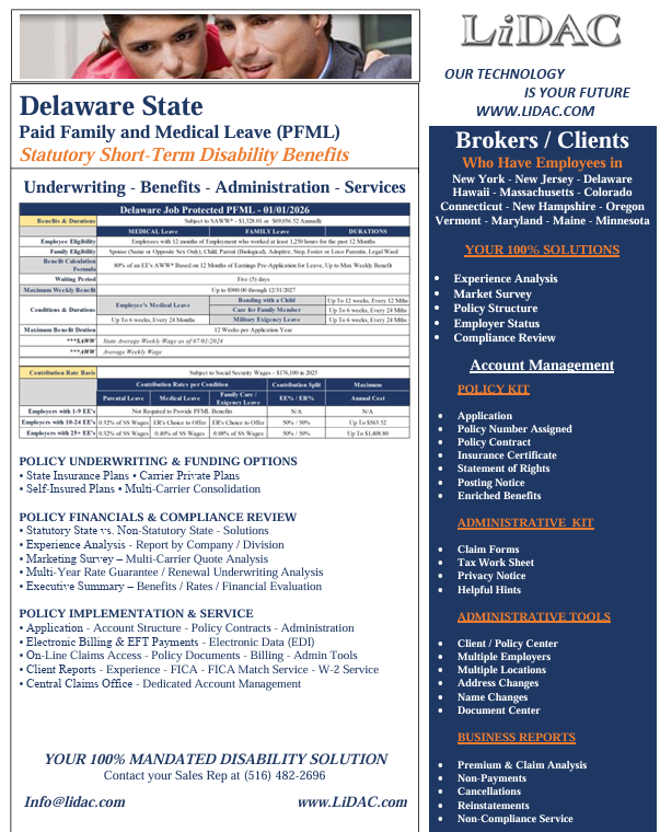 DE PFML Bulletin for 2026!